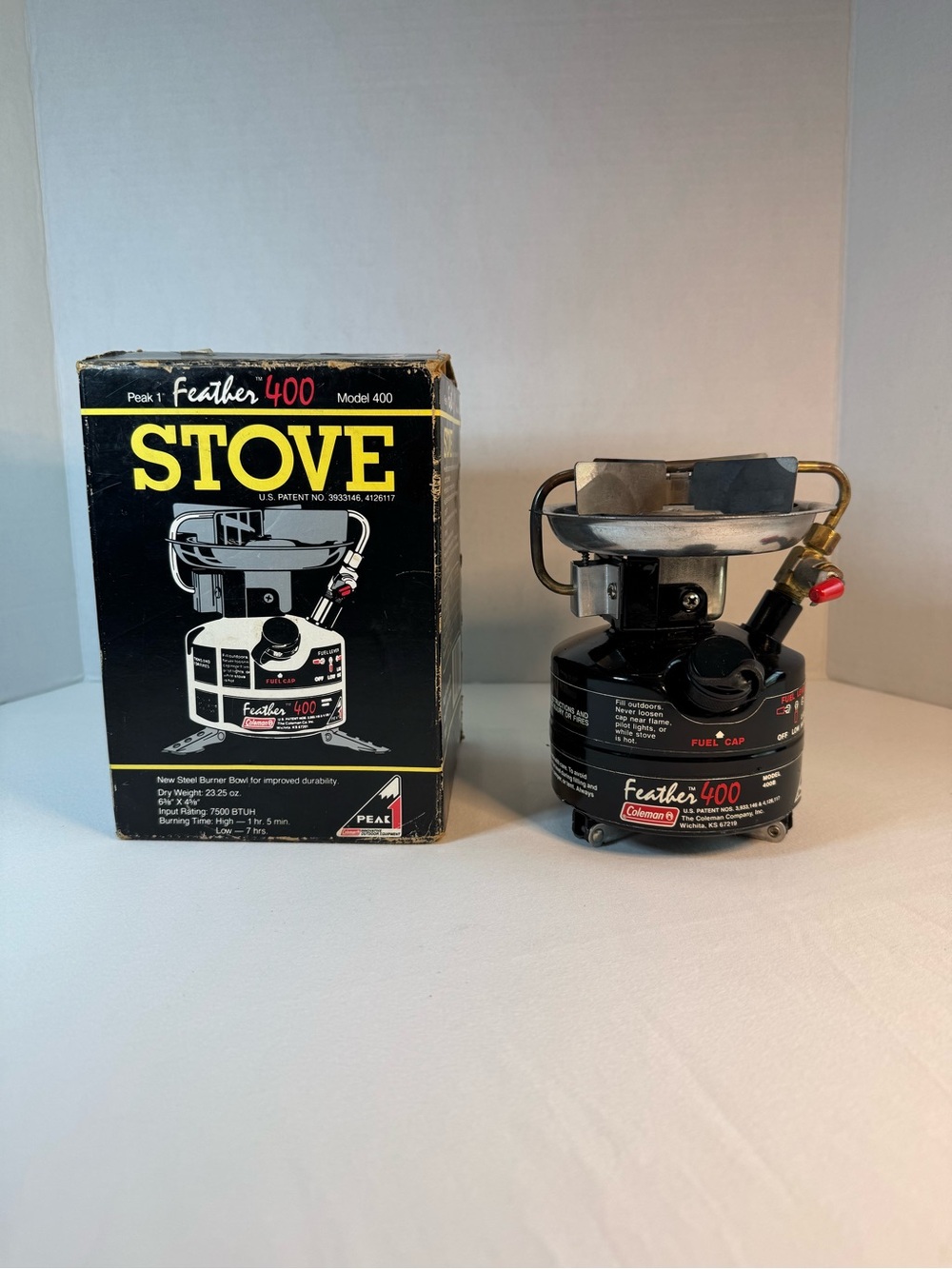 COLEMAN Feather 400 Model 400B Single Burner Compact Backpack Stove Off Grid